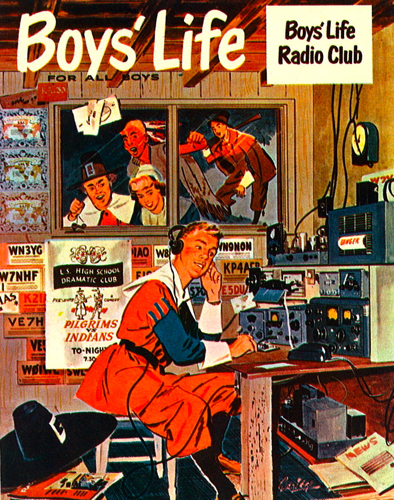 Boys' Life QSL from the 1950s or 1960s