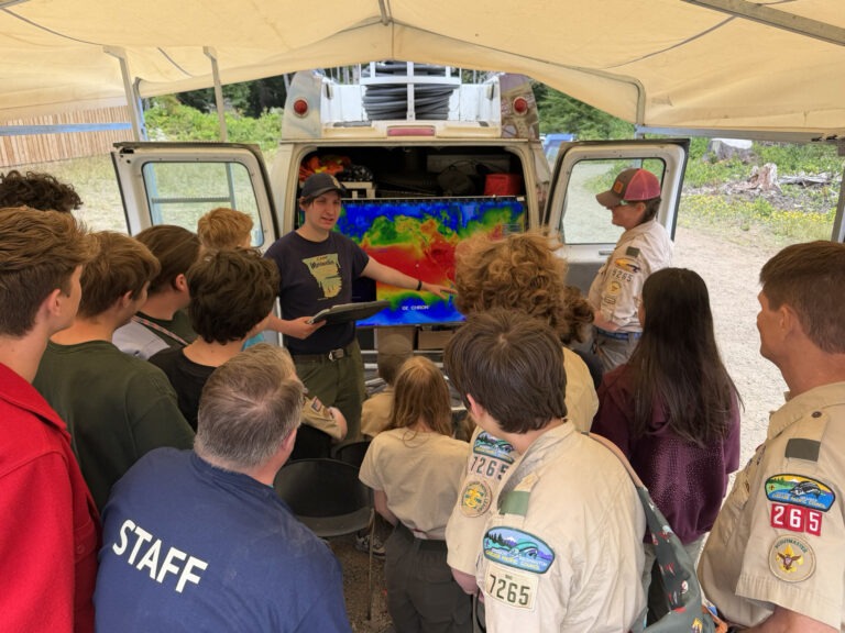 Ham Radio Volunteers Took the Airwaves to Camp Meriwether Scouts This Summer